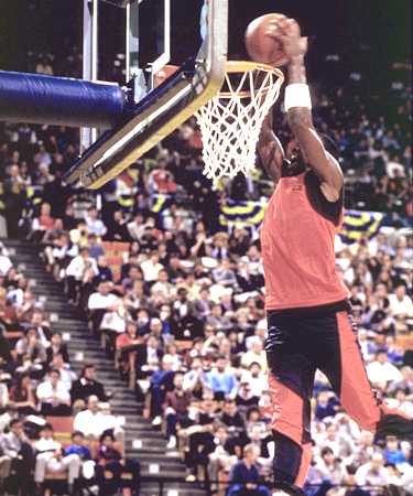 NBA History on X: 1985 @NBAAllStar Slam Dunk Contest: Check out THIS  lineup of participants: Clyde Drexler, Orlando Woolridge, Michael Jordan,  Julius Erving, Terrence Stansbury, Dominique Wilkins, Larry Nance and  Darrell Griffith (